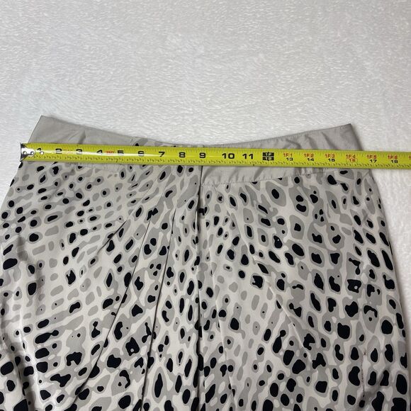 Vintage Carlisle 100% Silk Pleated Animal Print Skirt 10 Glam Mob Wives Retro - Picture 6 of 11